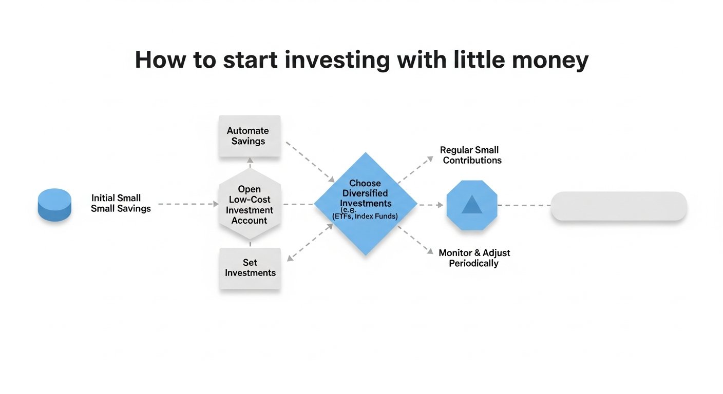 how to start investing with little money - infographic 4 illustration
